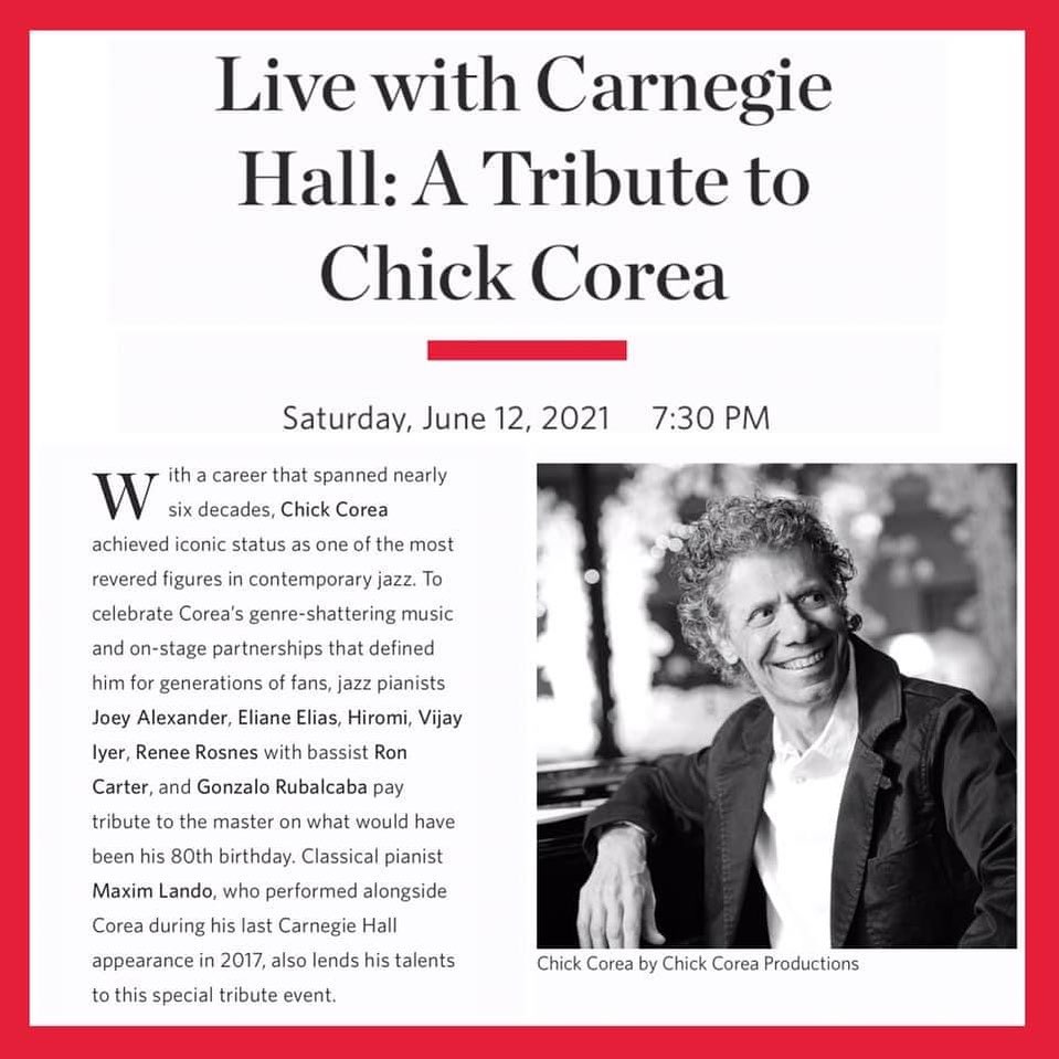 Live with Carnegie Hall: A Tribute to Chick Corea