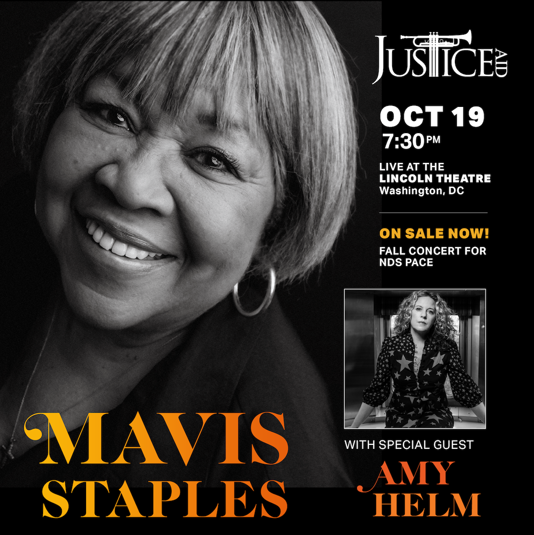 JusticeAid presents Mavis Staples & Amy Helm in concert